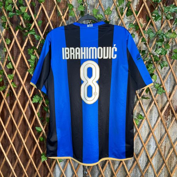 Vintage Y2K Nike inter Milan IBRAHAMOUIC 08/09 soccer jersey - Picture 2 of 4
